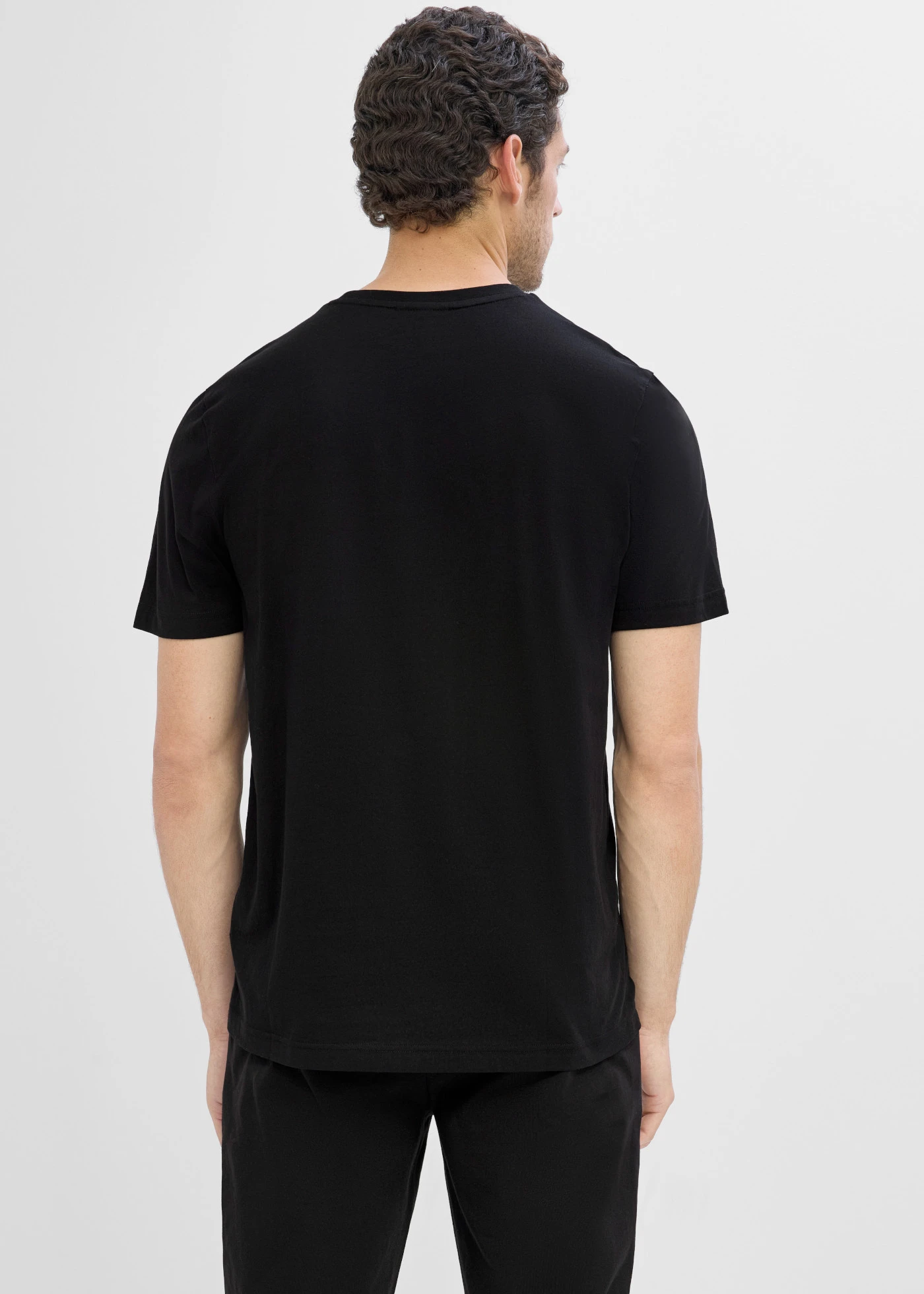 Tricou din bumbac organic 100% (set/2 buc,) • albastru-petrol+negru • magazin bonprix