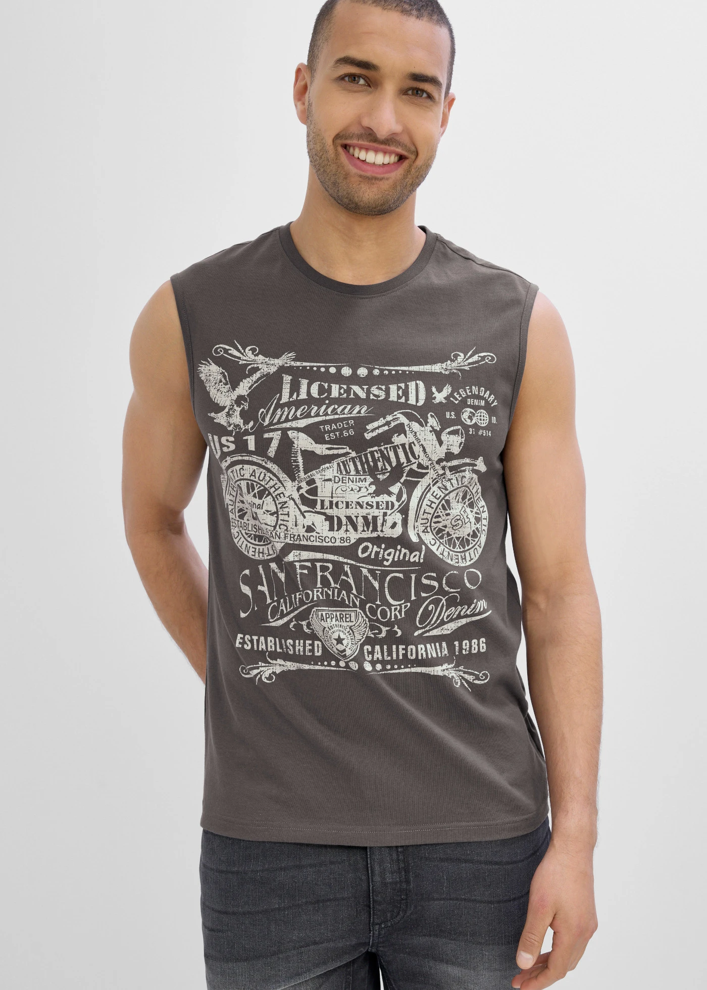 Lot de 2 débardeurs marcel 100% coton • indigo + gris ardoise • product-page.page-title-suffix