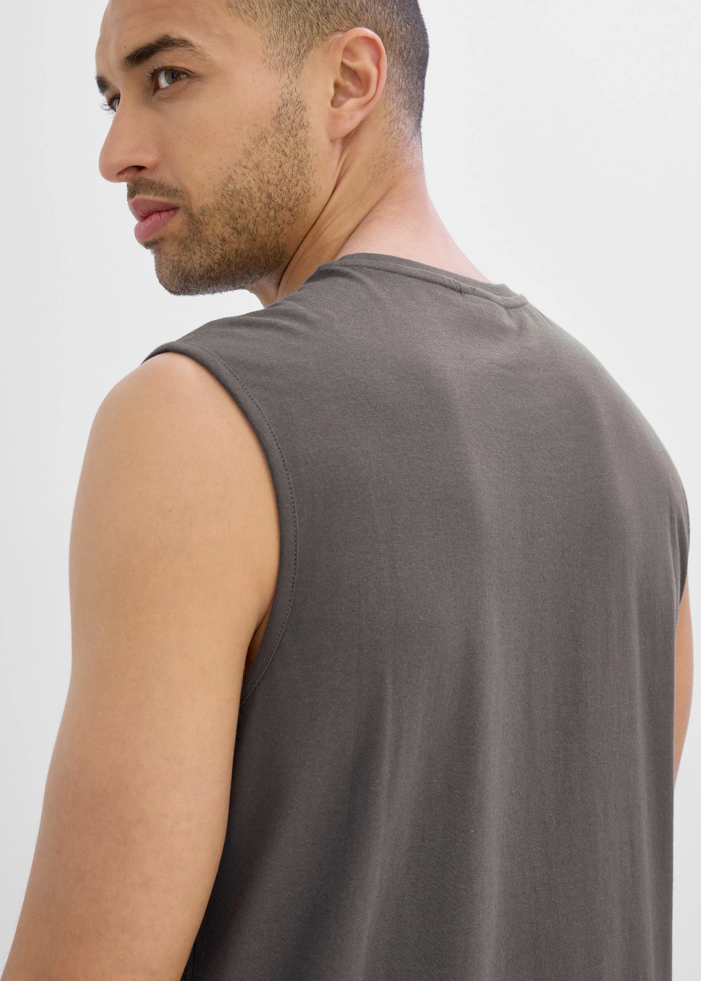 Maiou sport din bumbac organic 100% (set/2 buc.) • indigo+gri închis • magazin bonprix