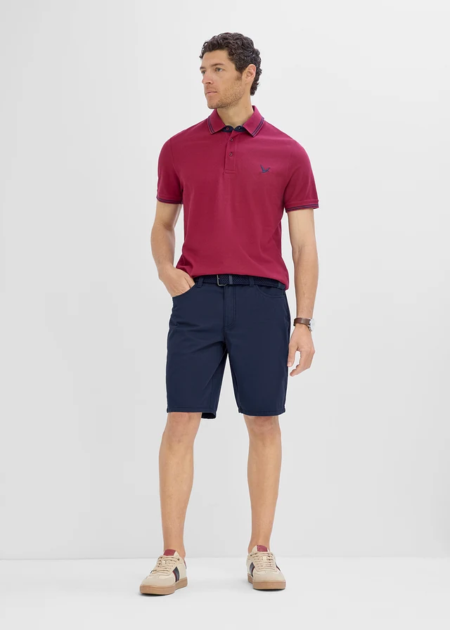 Bermuda extensible regular avec ceinture • bleu foncé • product-page.page-title-suffix