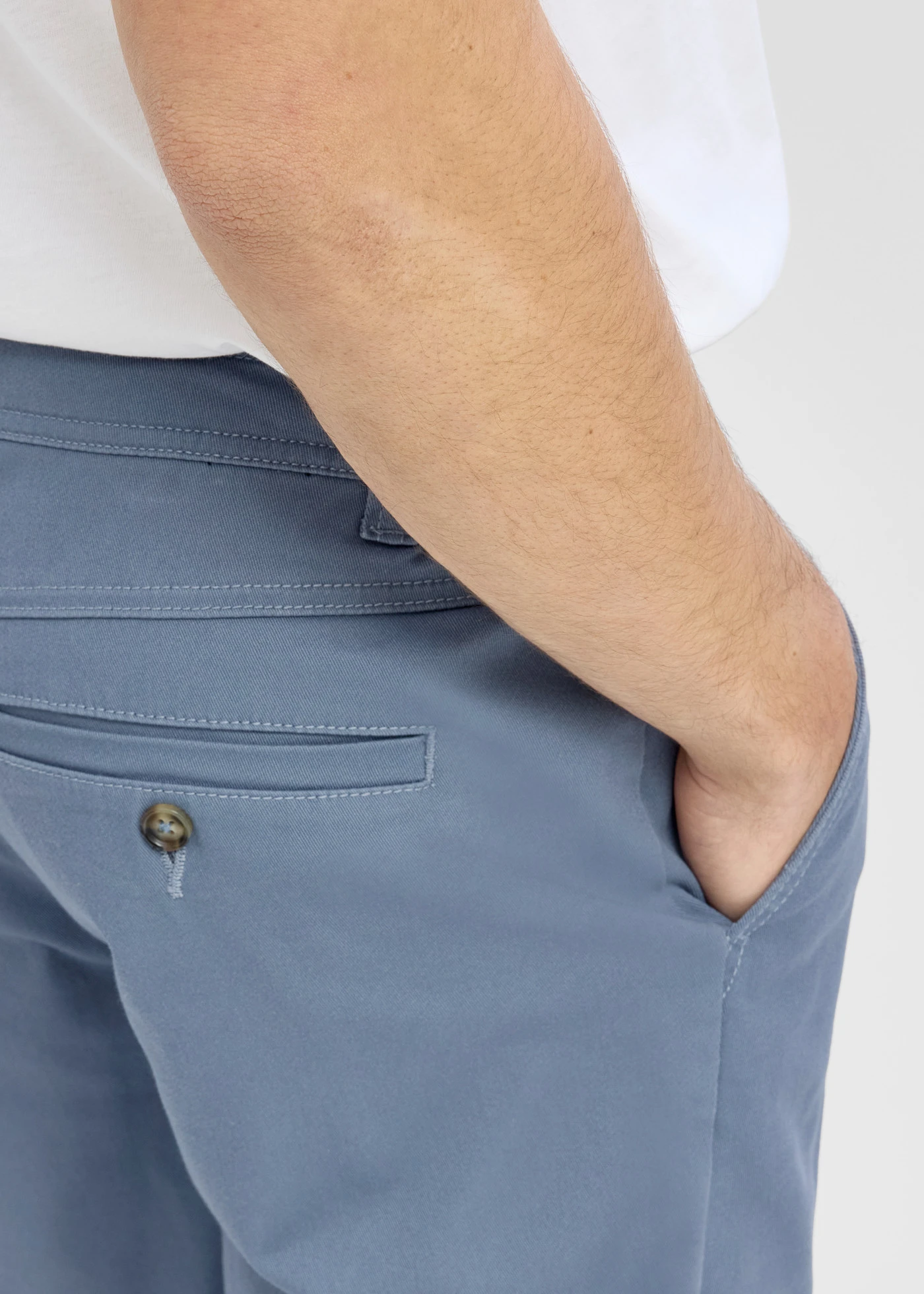 Sztreccs bermuda rugalmas derékpánttal, Regular Fit • füstkék • bonprix áruház