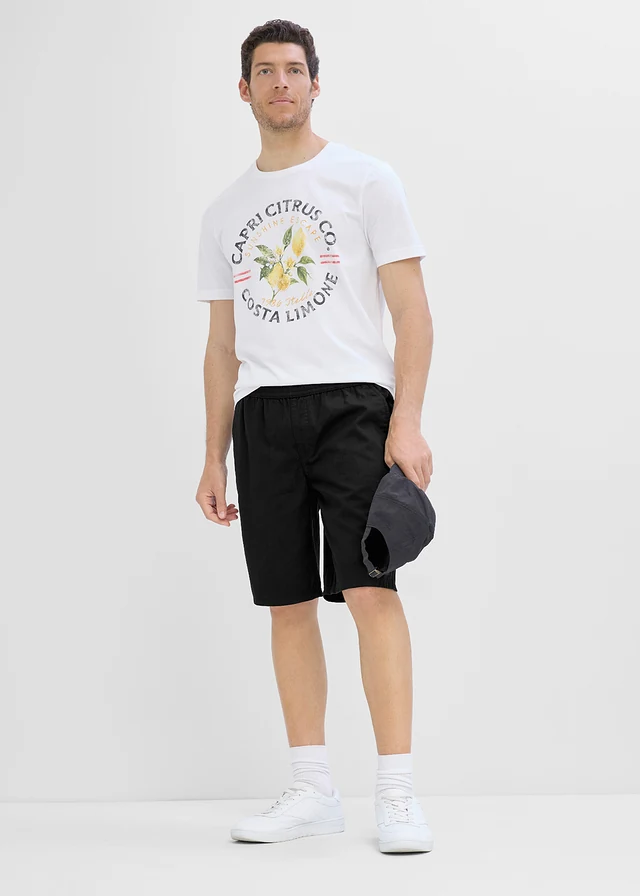 Bermuda van puur katoen, regular fit • zwart • product-page.page-title-suffix