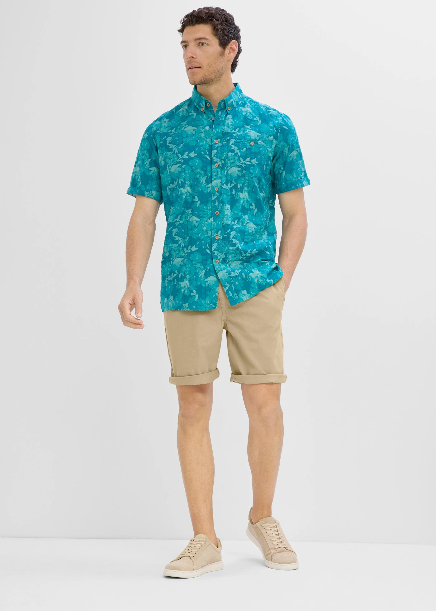 Bermuda van puur katoen, regular fit • new kaki • product-page.page-title-suffix