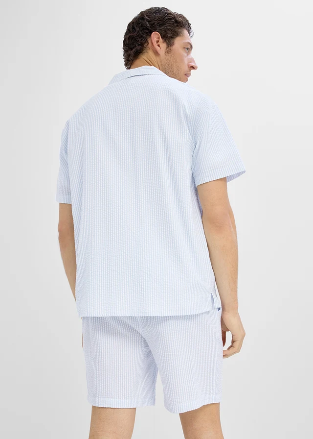 Resort overhemd van katoen, loose fit • poederblauw-wit gestreept • product-page.page-title-suffix
