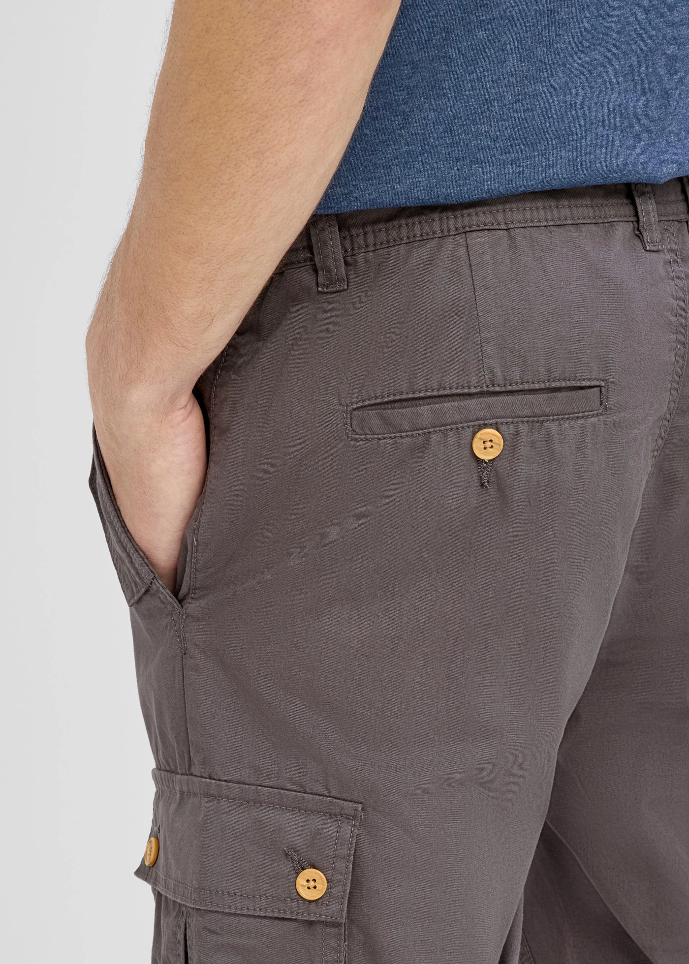 Cargo bermudy z čisté bavlny, Regular Fit • břidlicově šedá • bonprix obchod