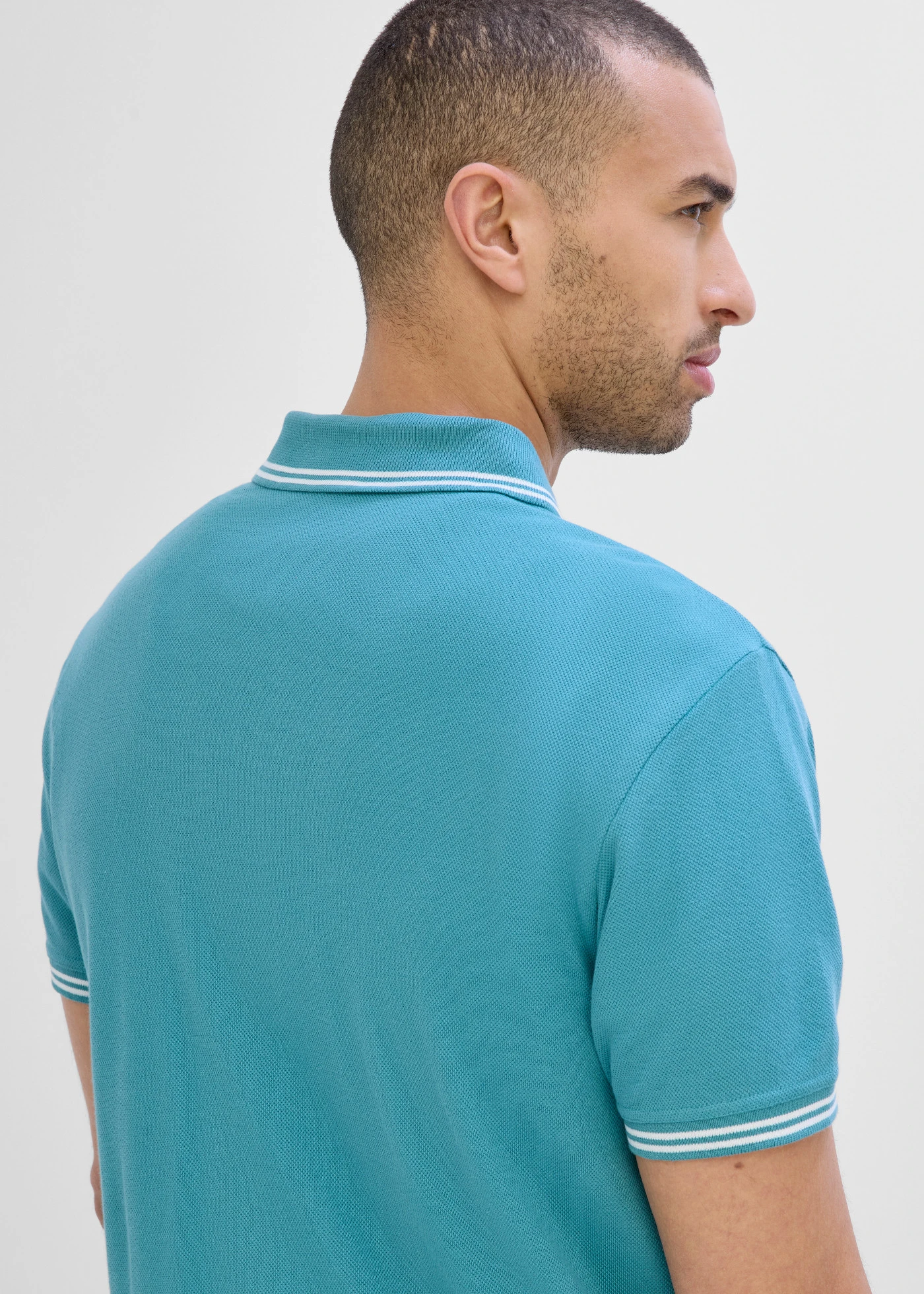 Polo en maille piquée 100% coton • turquoise cobalt mat • product-page.page-title-suffix