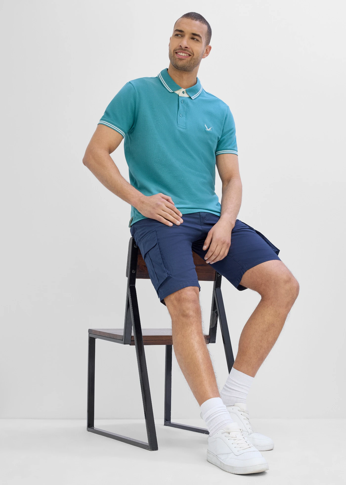 Polo en maille piquée 100% coton • turquoise cobalt mat • product-page.page-title-suffix