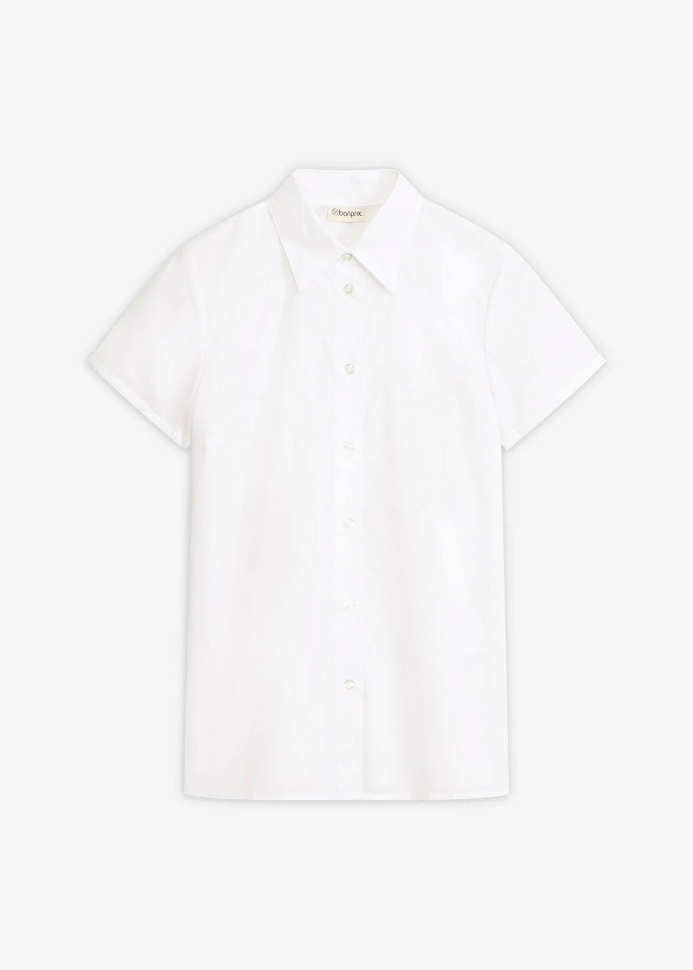Popeline blouse met korte mouwen • wit • bonprix online shop