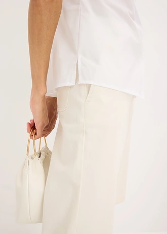 Popeline blouse met korte mouwen • wit • bonprix online shop