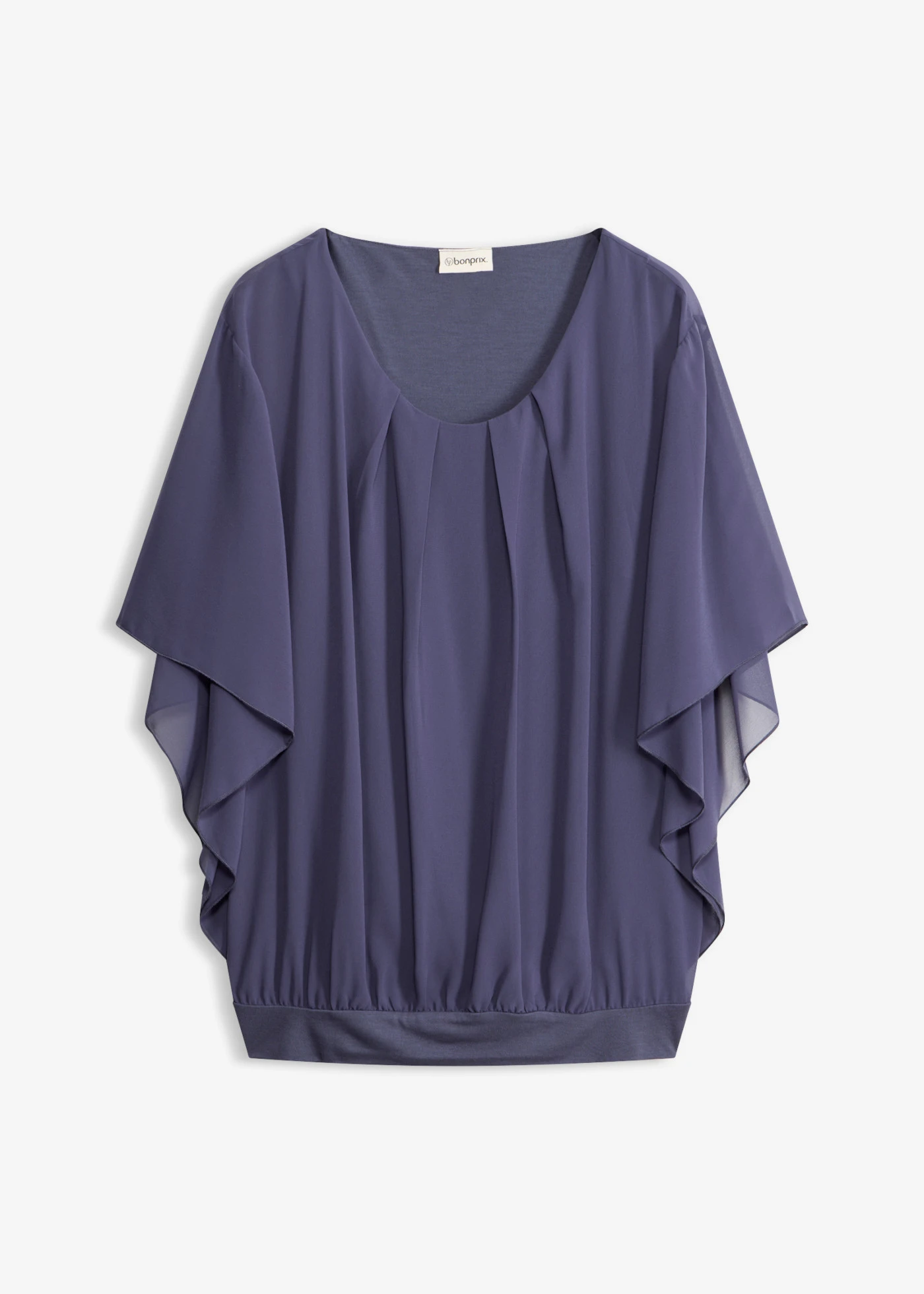 Chiffon blouse met ondershirt • indigo • bonprix online shop