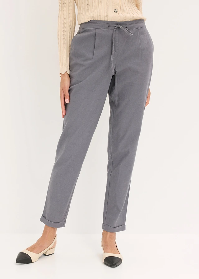 Linnen broek, Kleur: rookgrijs