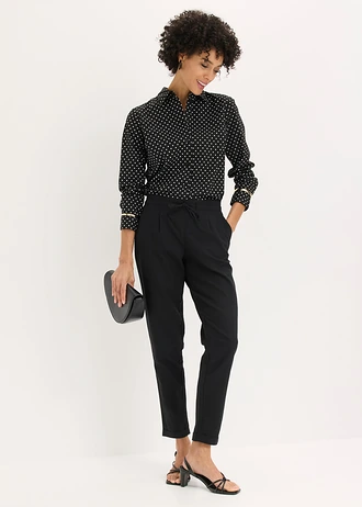 Linnen broek • zwart • bonprix online shop