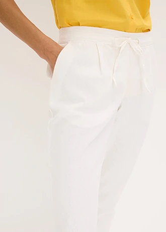 Linnen broek • wit • bonprix online shop