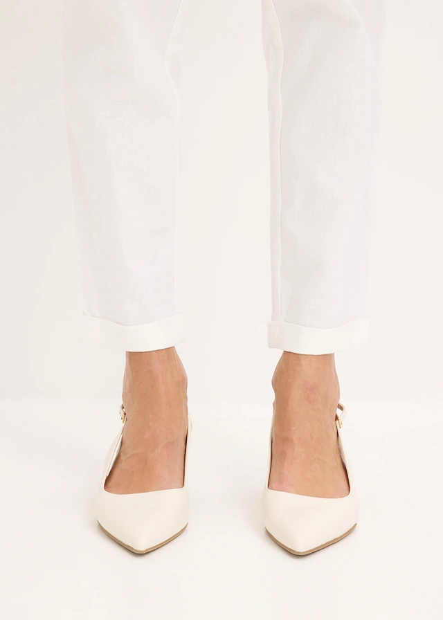Pantalon en lin mélangé • blanc • product-page.page-title-suffix