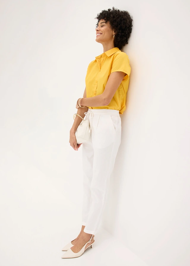 Pantalon en lin mélangé • blanc • product-page.page-title-suffix