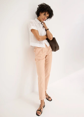 Linnen broek • vintage roze • bonprix online shop