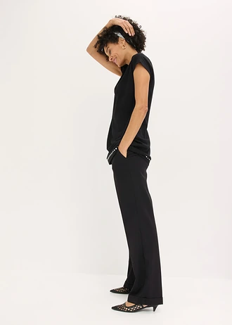 Longshirt, Kleur: zwart-zilver