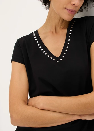 Longshirt • zwart-zilver • bonprix online shop