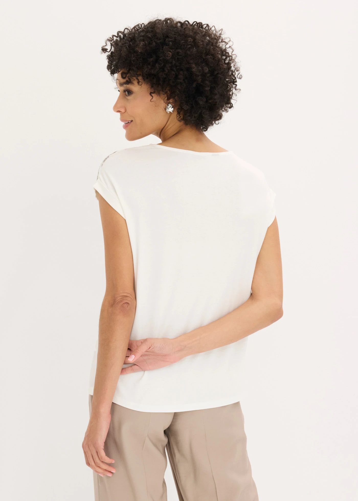 Blouse • wolwit met print • bonprix online shop