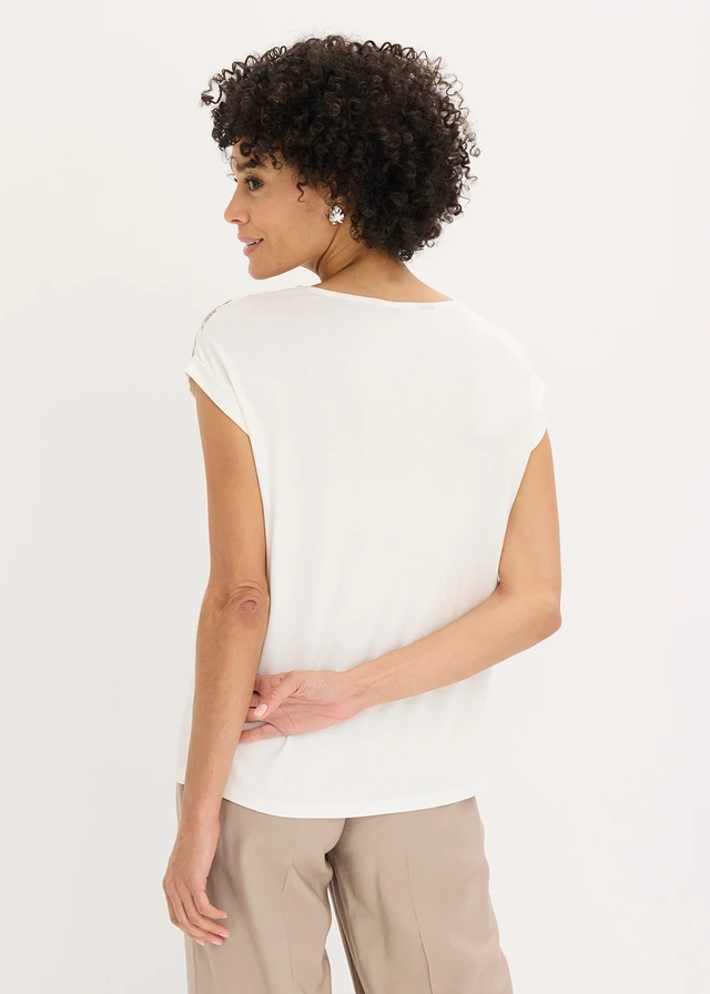 Blouse • wolwit met print • product-page.page-title-suffix