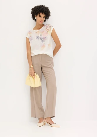 Blouse • wolwit met print • bonprix online shop