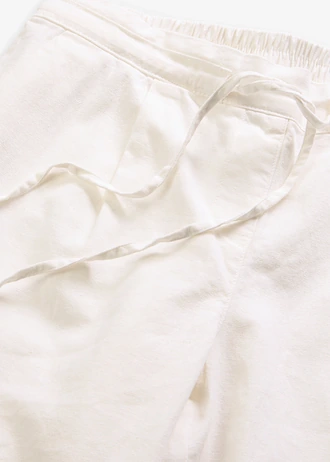Linnen broek • wit • bonprix online shop