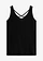 Jersey top met rugdetail, Kleur: zwart
