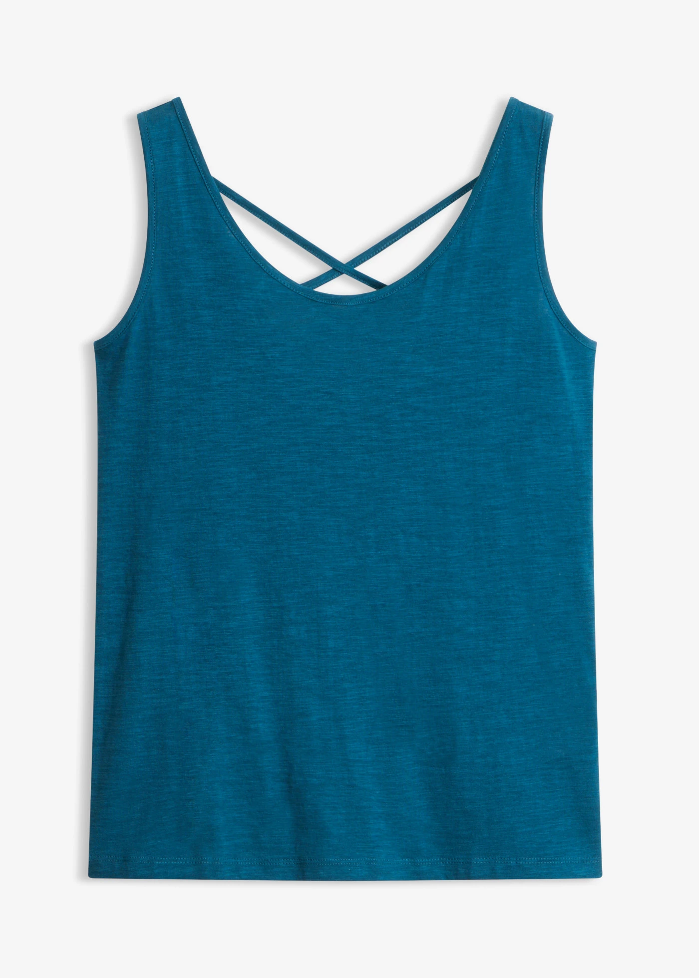 Jersey top met rugdetail • petrolblauw • bonprix online shop