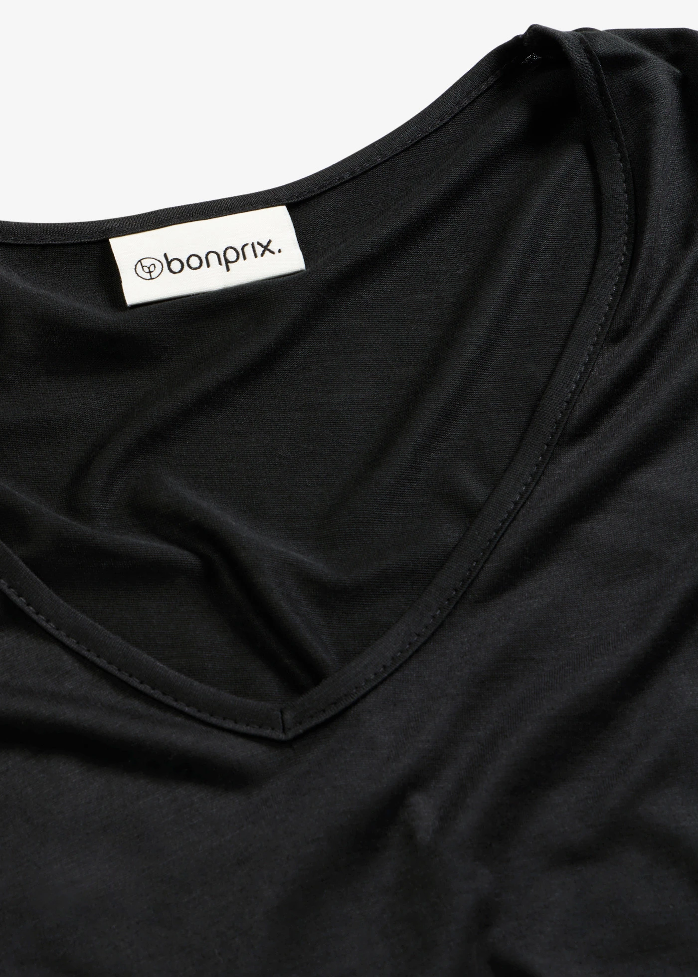 Shirt van zacht viscose • zwart • bonprix online shop