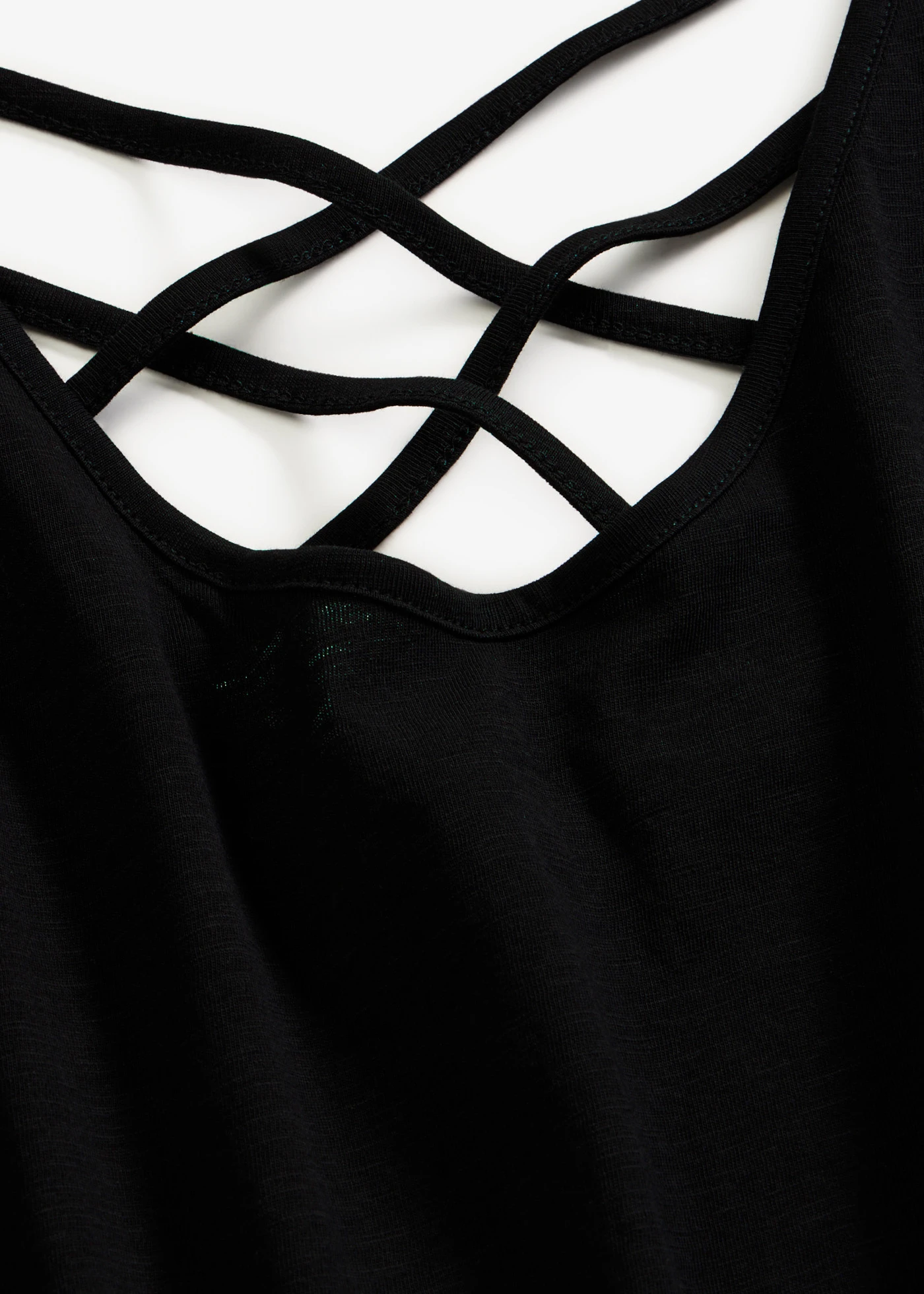 Jersey top met rugdetail • zwart • bonprix online shop