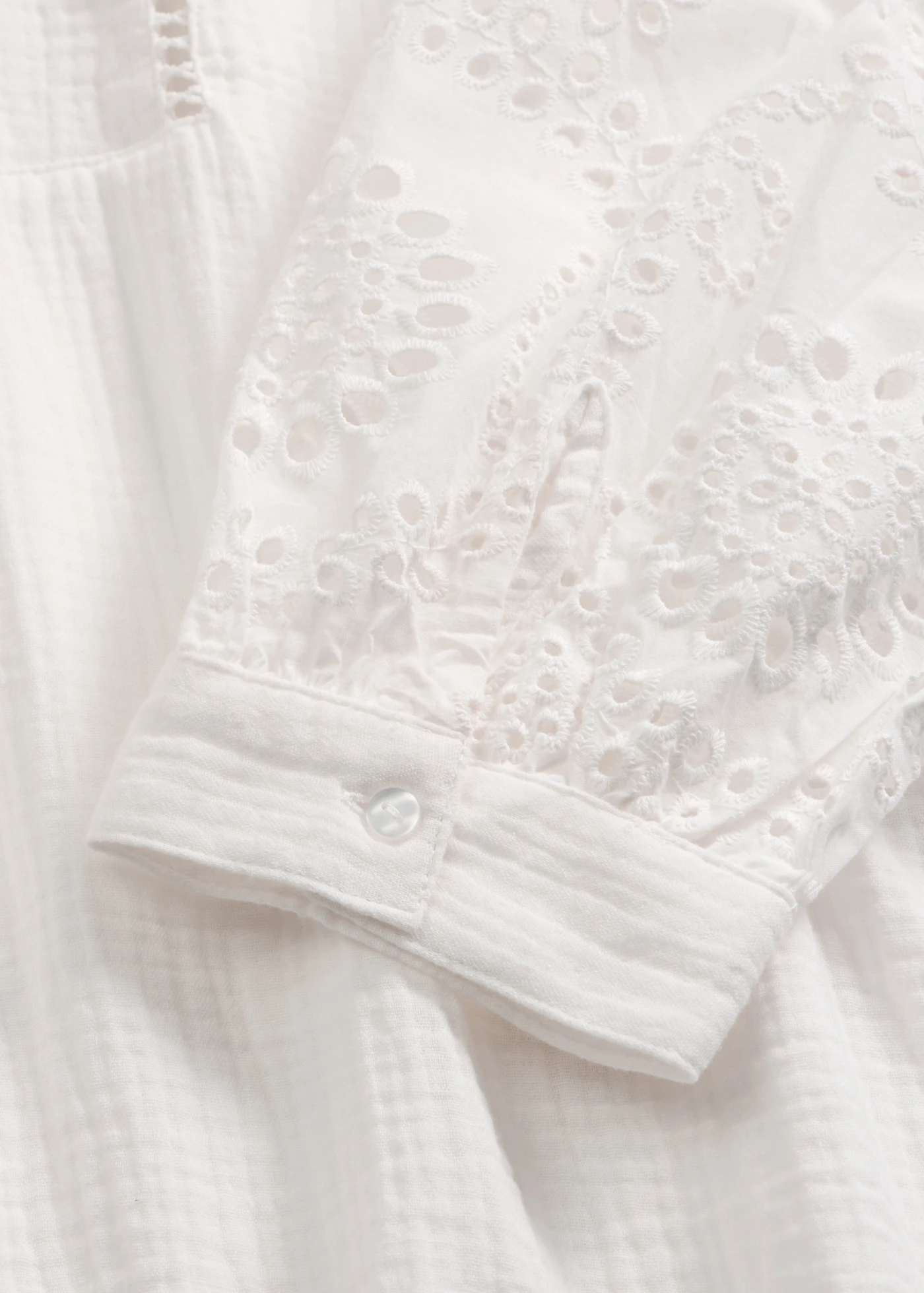 Tuniek van luchtige mousseline • wolwit • bonprix online shop