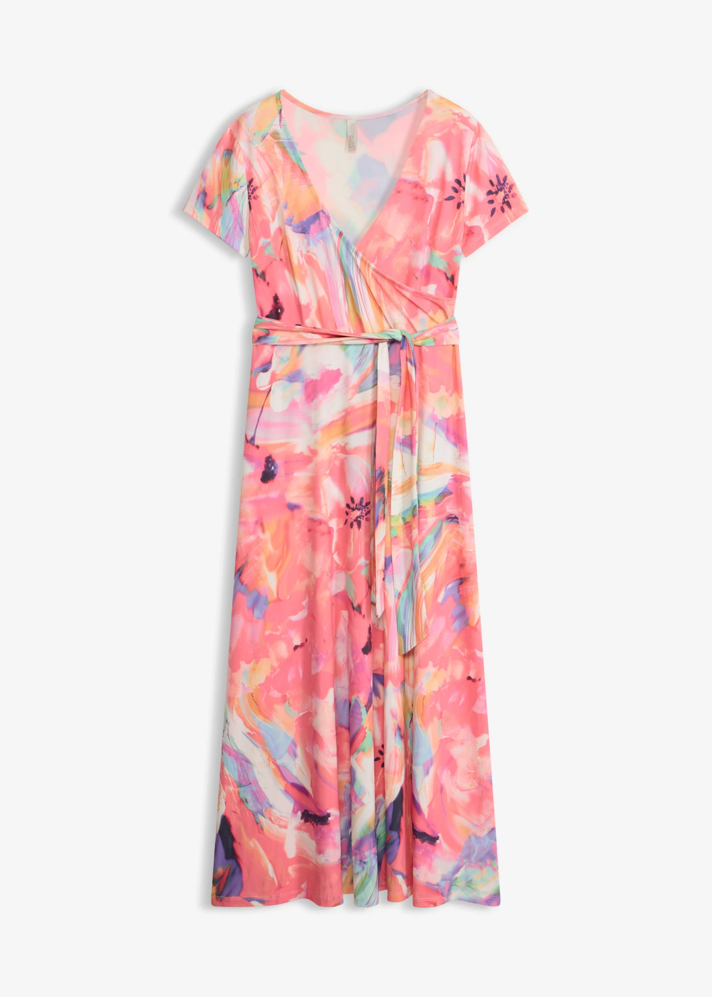 Maxi jurk • pink-paars gebloemd • bonprix online shop