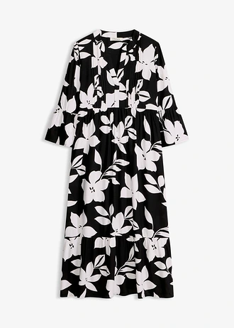 Robe longue en viscose fluide