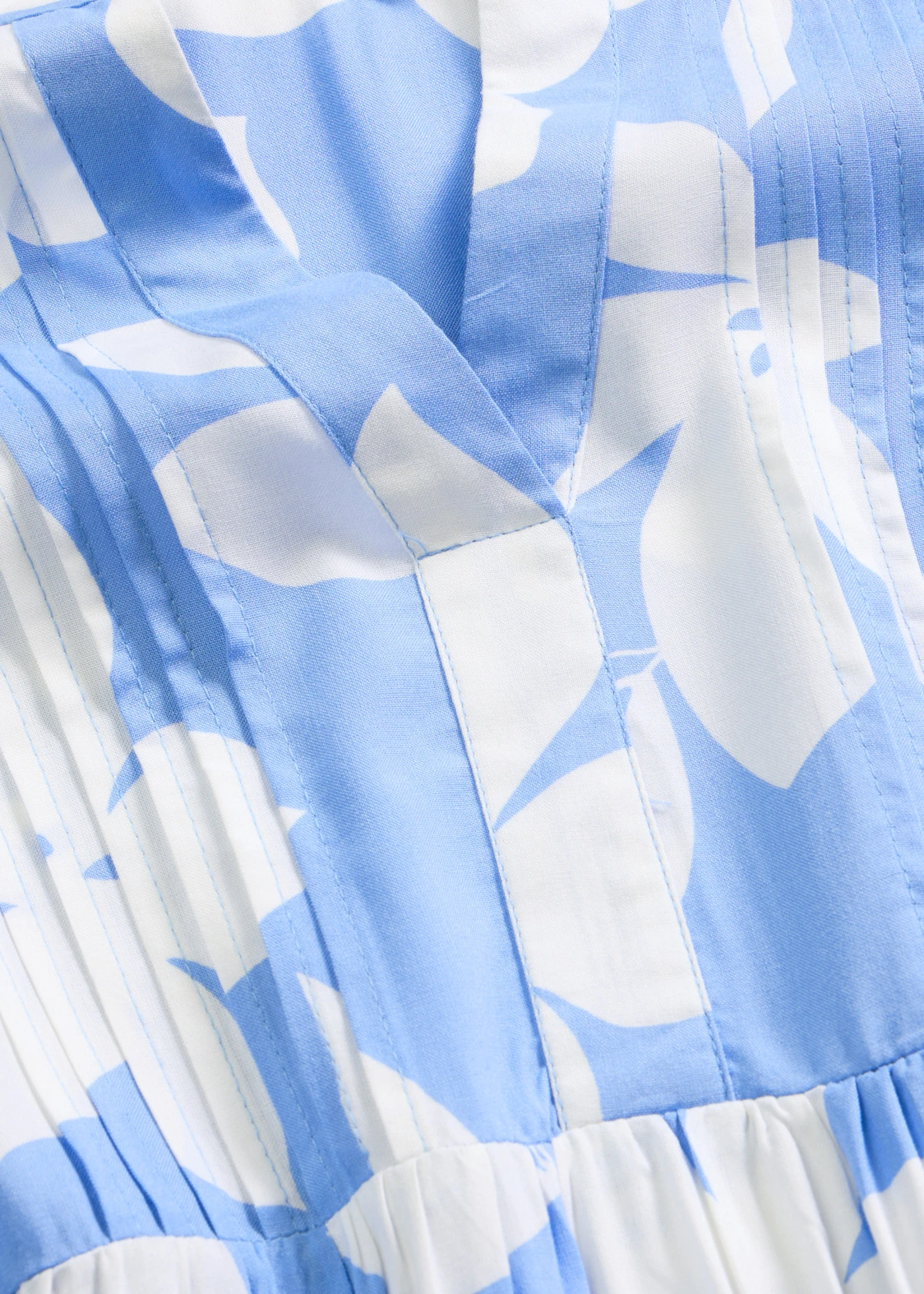 Maxi jurk van soepele viscose • middenblauw/wit gebloemd • bonprix online shop