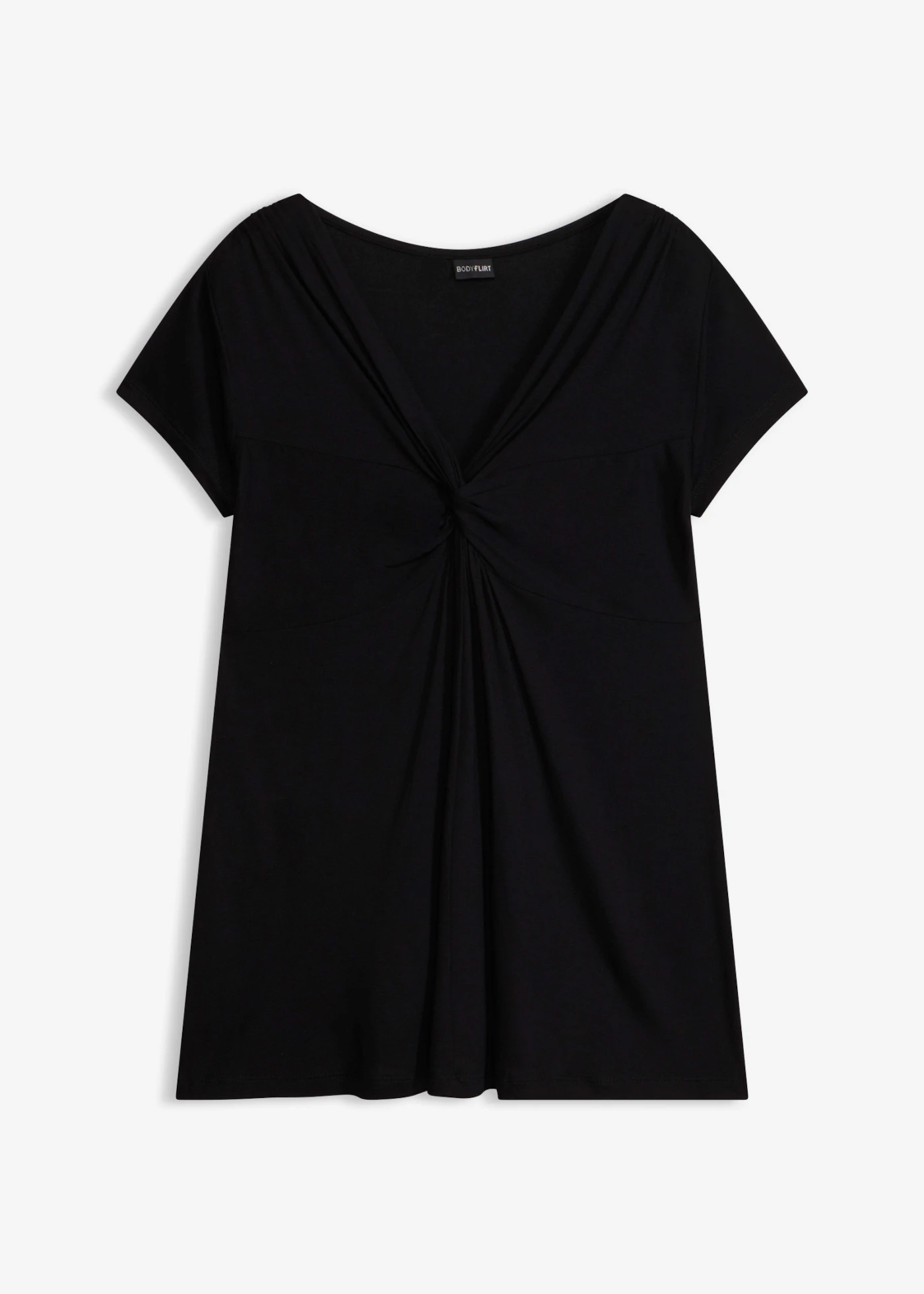 Shirt in een viscosemix • zwart • bonprix online shop