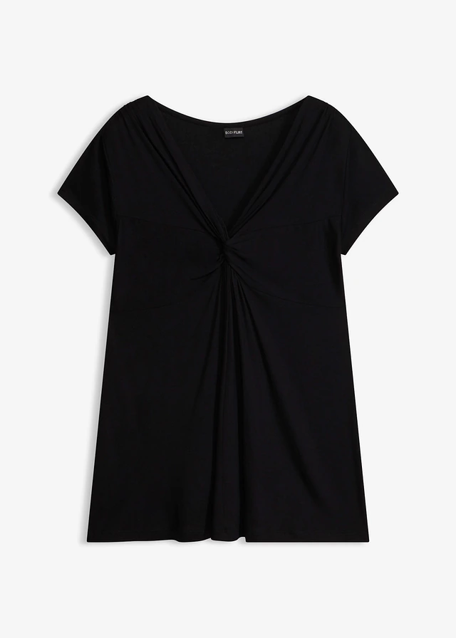 Shirt in een viscosemix • zwart • bonprix online shop