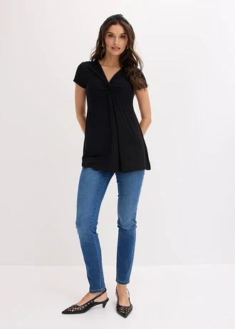 Shirt in een viscosemix • zwart • bonprix online shop