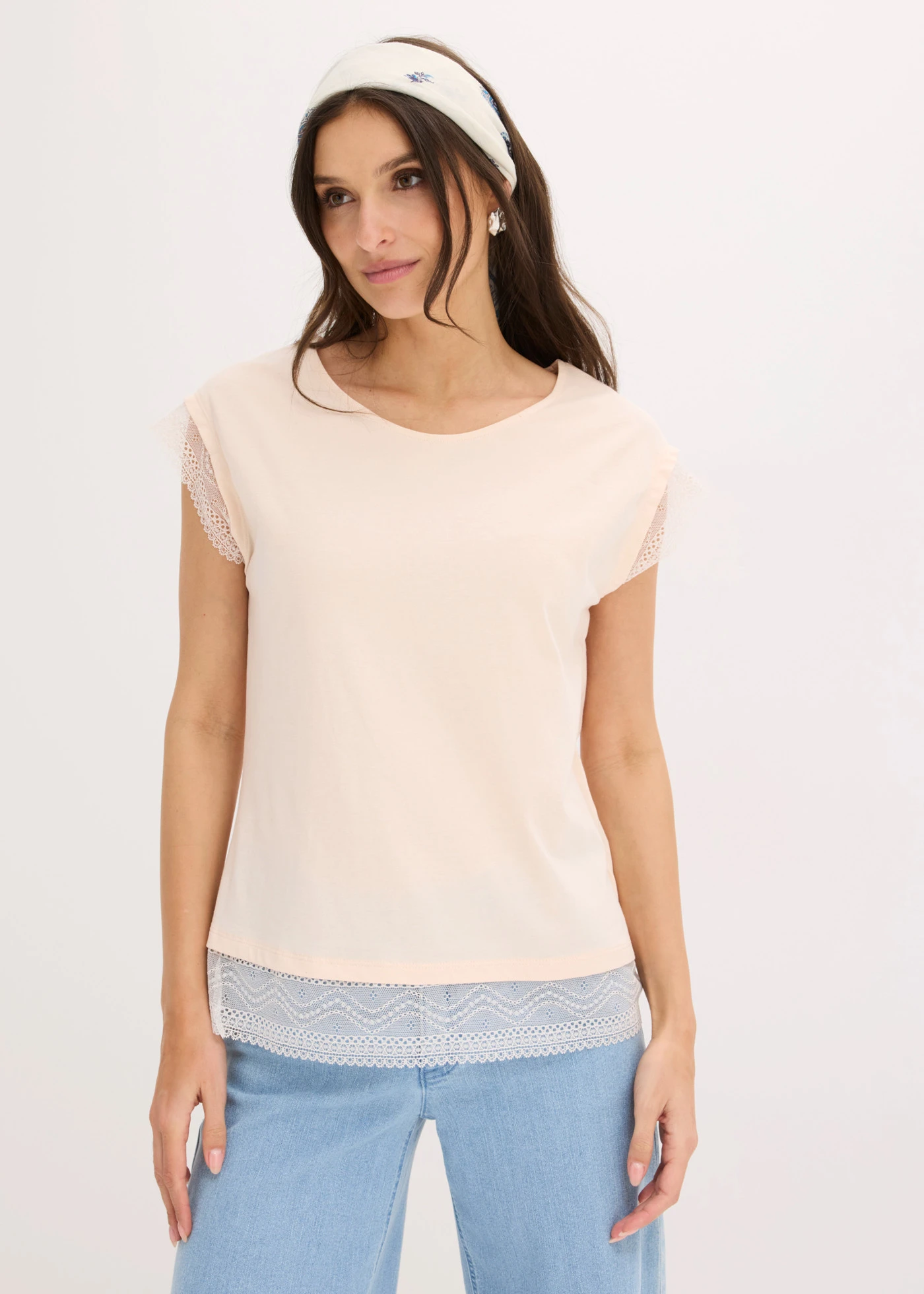 Boxy shirt van katoen • roze • bonprix online shop