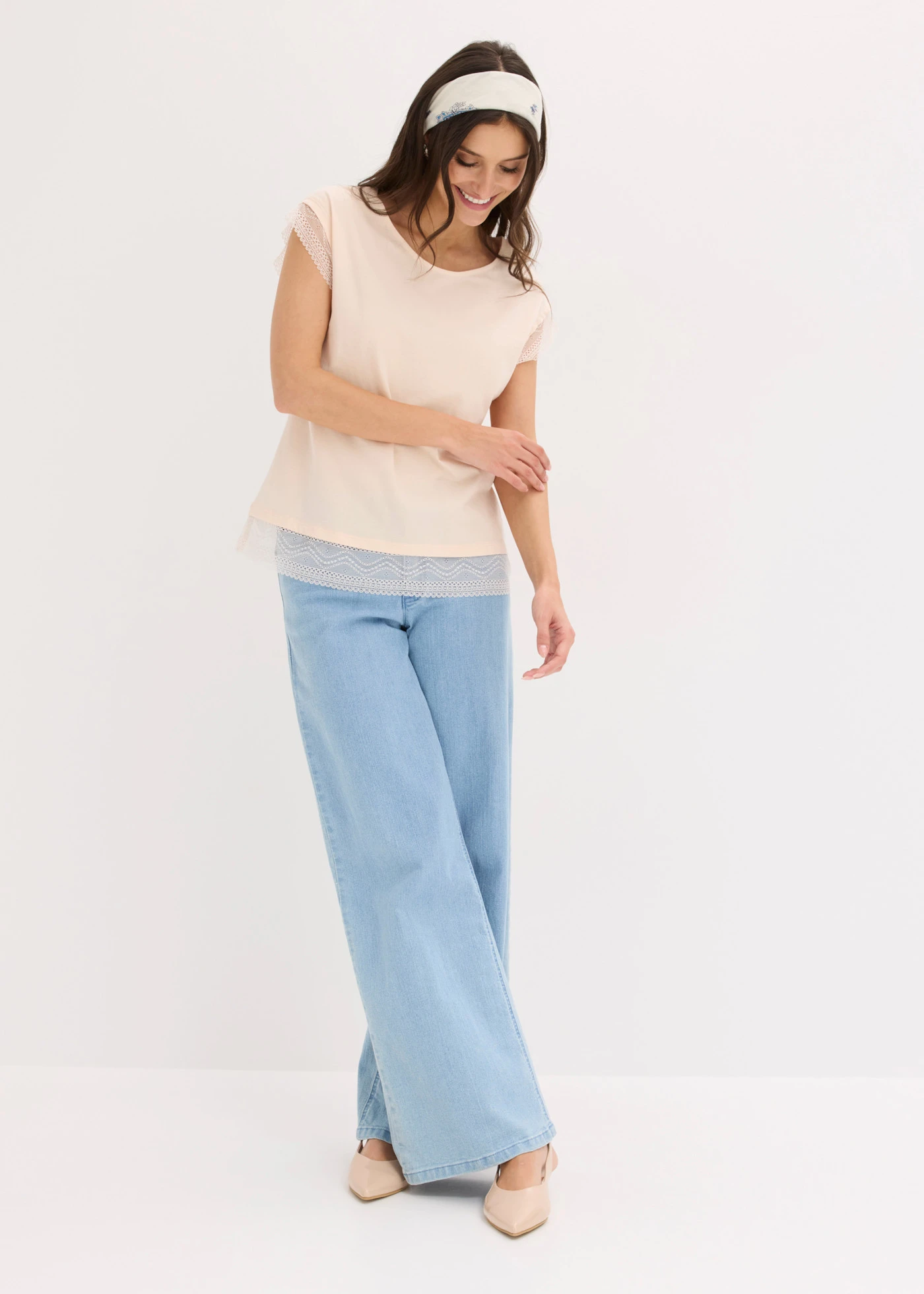 Boxy shirt van katoen • roze • bonprix online shop