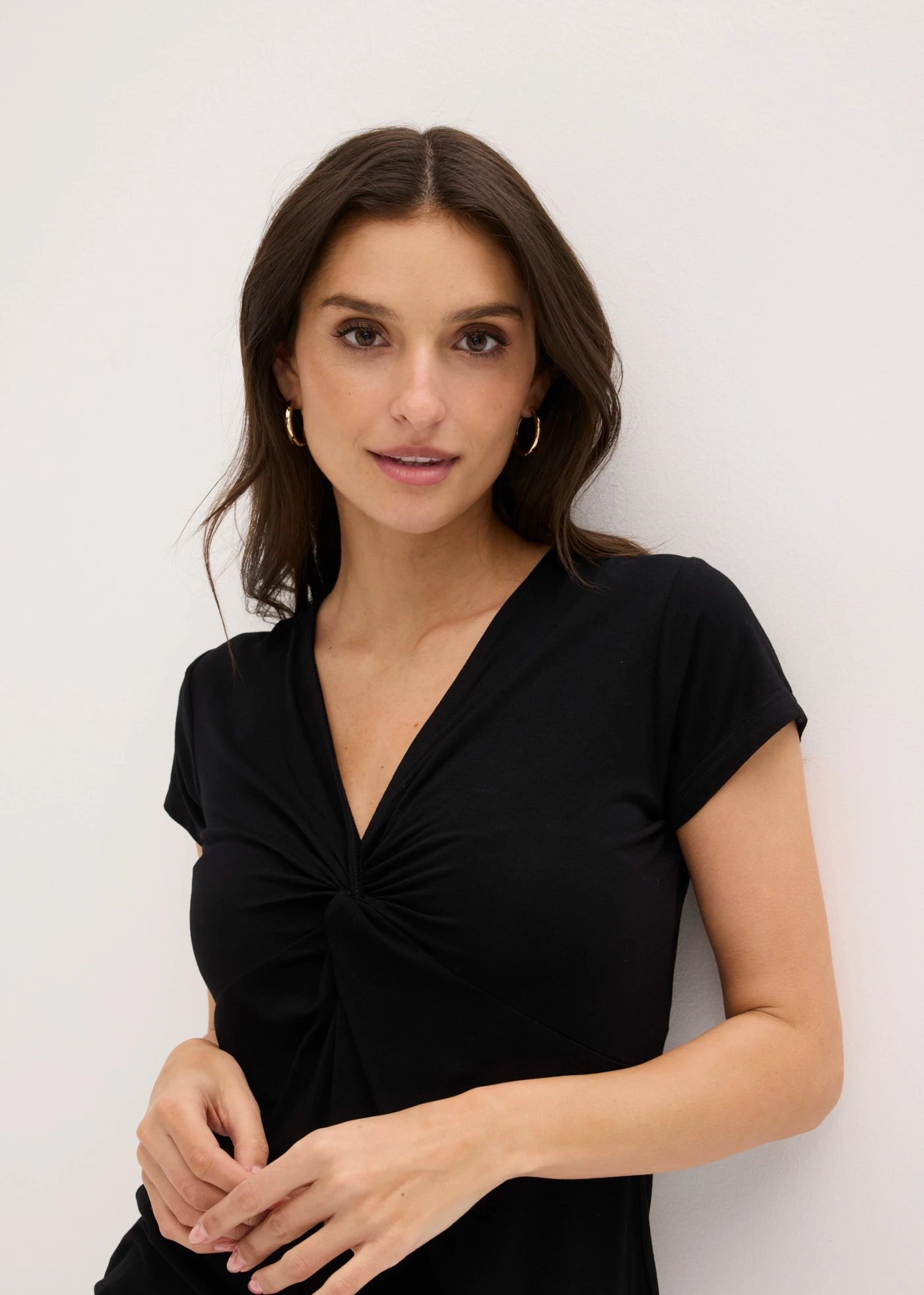 Shirt in een viscosemix • zwart • bonprix online shop