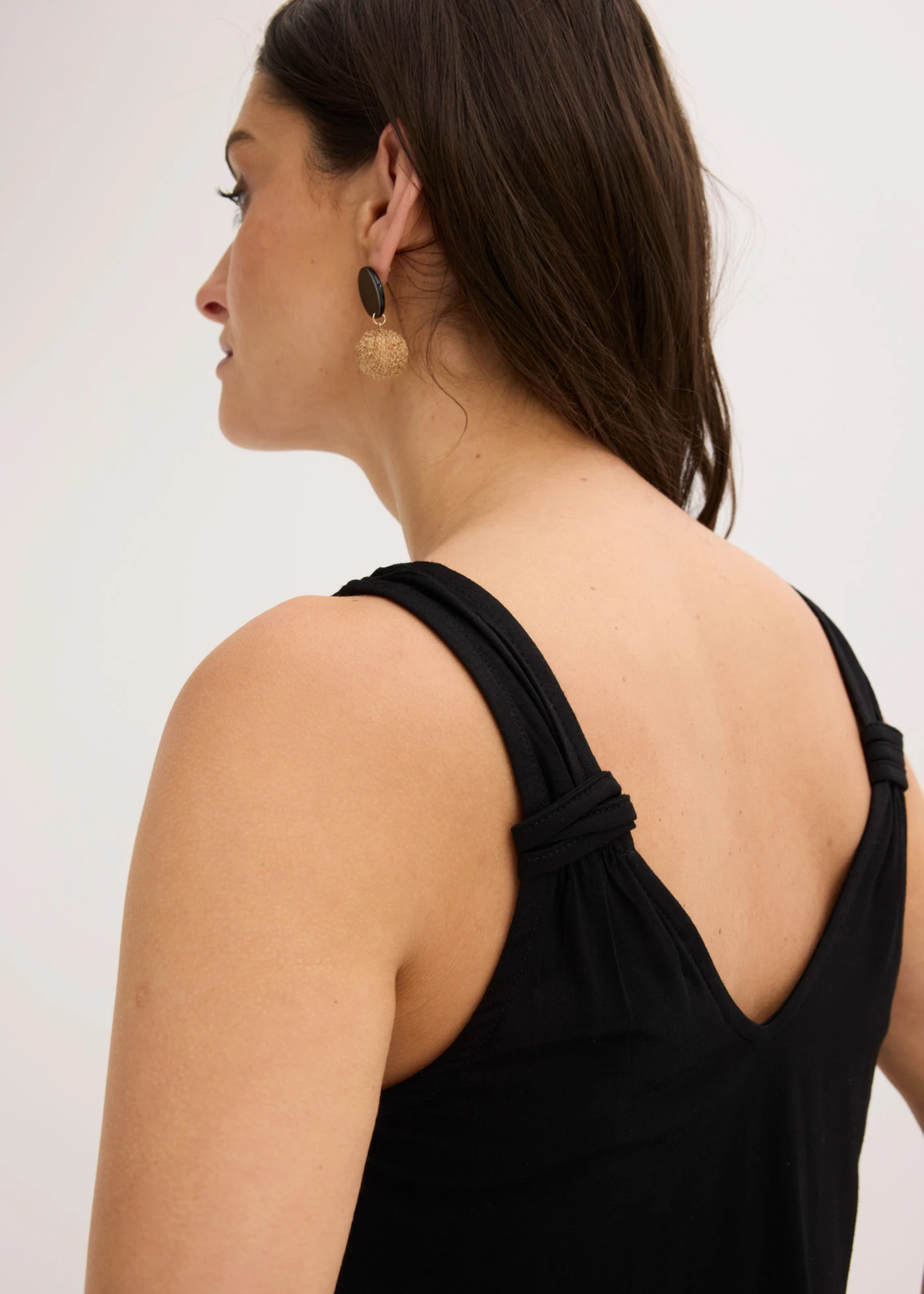 Jersey top van puur viscose • zwart • bonprix online shop