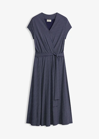 Robe midi en viscose extensible