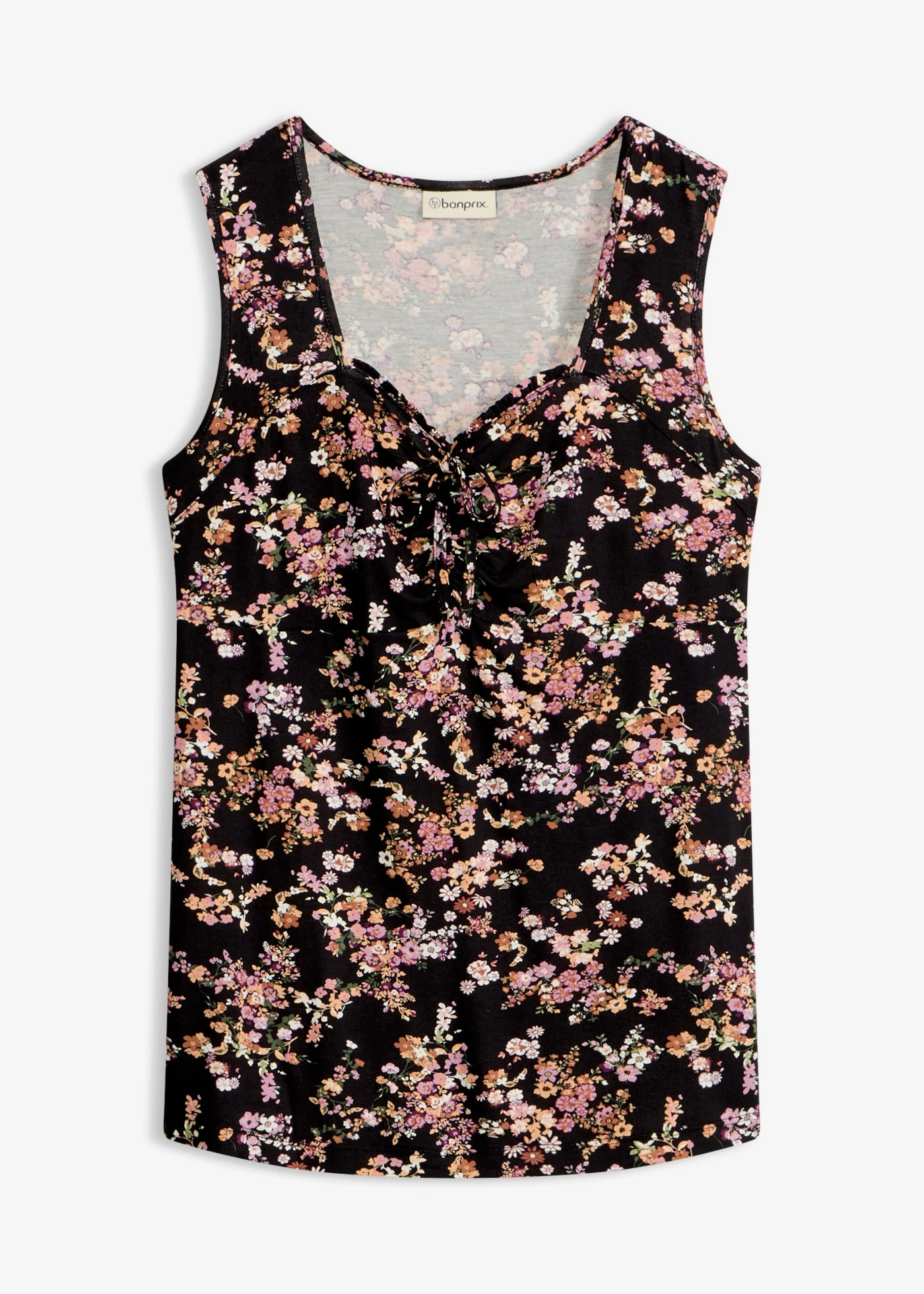 Top in een viscosemix • zwart gebloemd • bonprix online shop