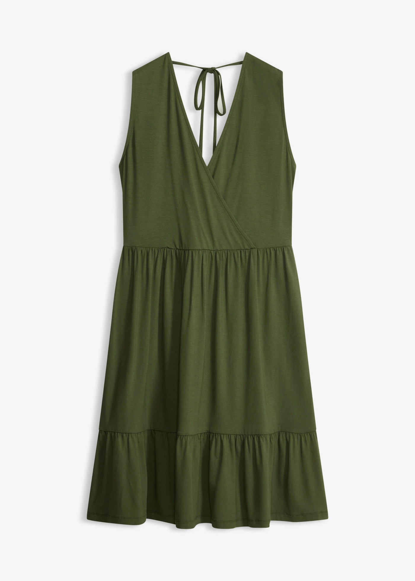 Jersey jurk van een viscosemix • olijfgroen • bonprix online shop