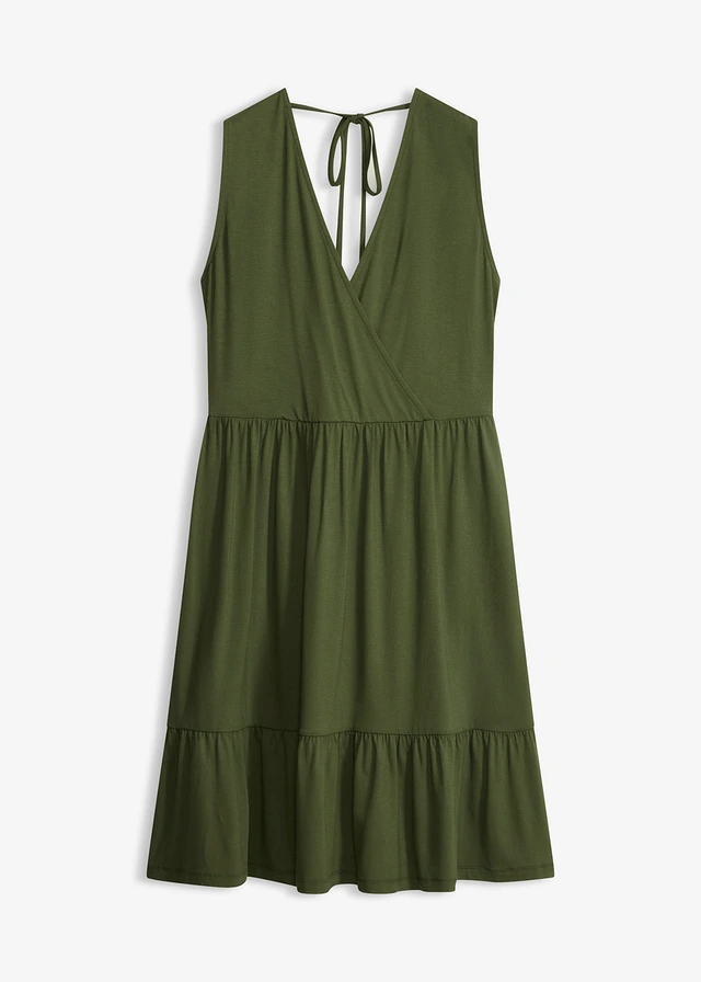 Jersey jurk van een viscosemix • olijfgroen • bonprix online shop