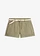 Short en coton extensible, Couleur: olive