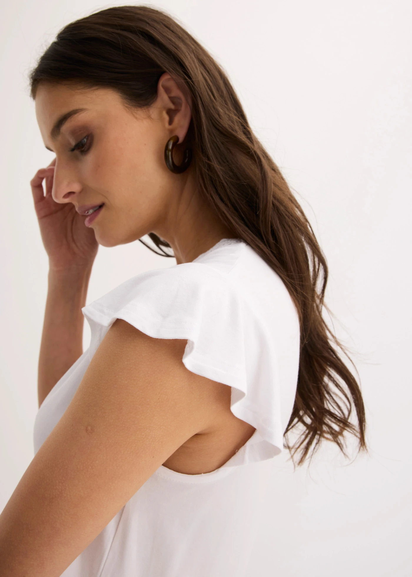 Shirt in een viscose-mix • wit • bonprix online shop