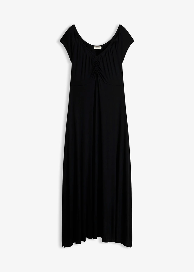 Robe longue en viscose extensible