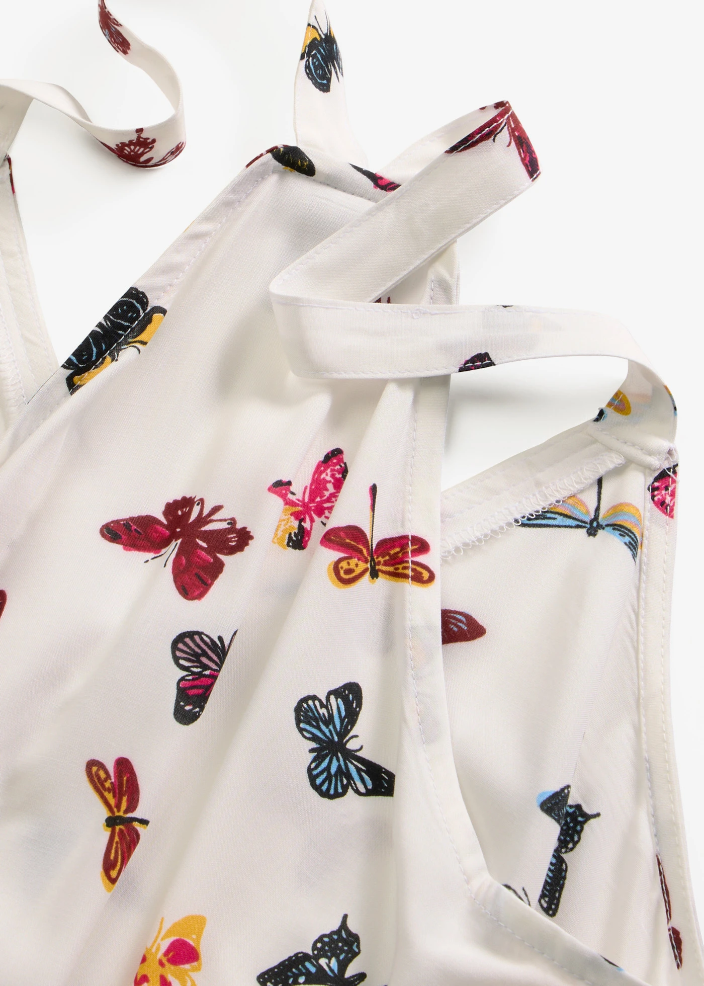 Blousetop van viscose • wit gedessineerd • bonprix online shop