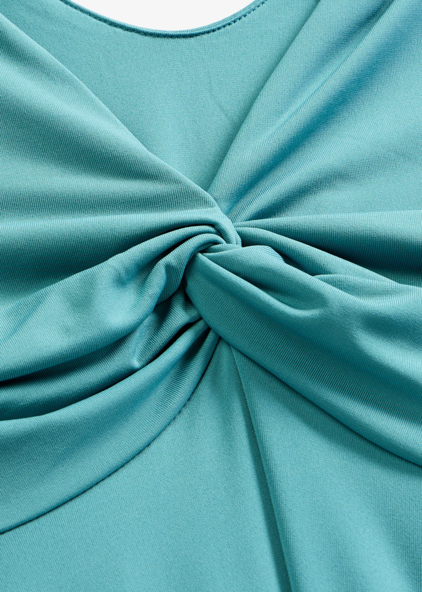 Robe en jersey avec décolleté en V • cobalt turquoise mat • Boutique bonprix